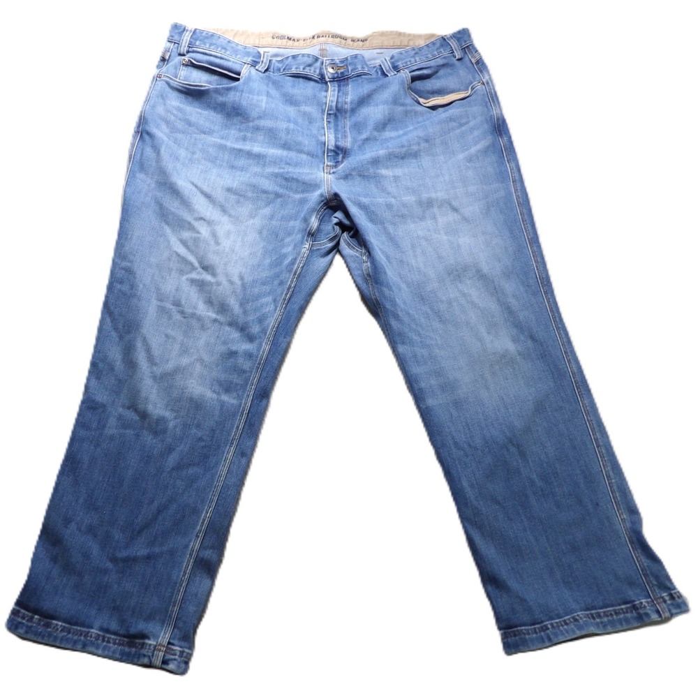 Duluth Trading Co Coolmax Flex Ballroom Relaxed Fit Jeans Denim Men W46xL30 Blue